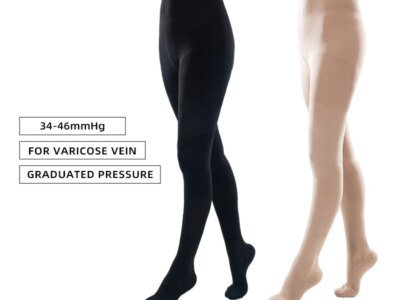 S-5XL Plus Size 34-46mmHg Medical Compression Pantyhose Elastic Nursing Varicose Veins Socks Class 3 Pressure Tights Stockings