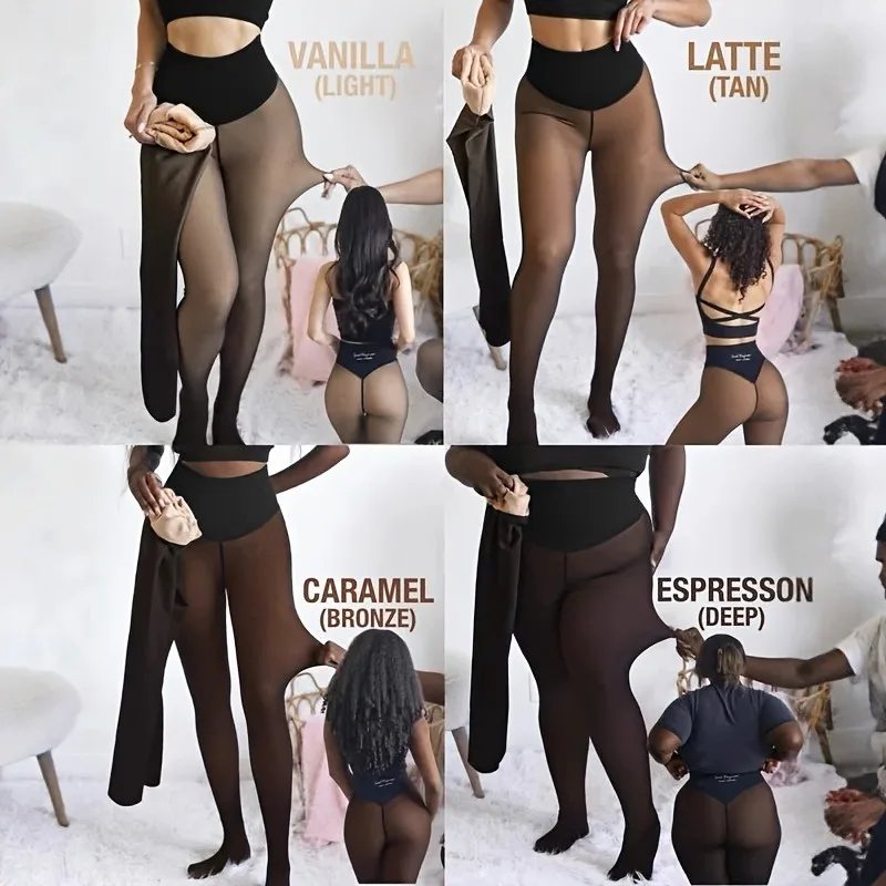 1Pc Warm Thermal Tights Pantyhose Women Autumn Winter Plus Size Fleece-Lined High-Waisted Black Sheer One Line Crotch Leggings 1Pc Warm Thermal Tights Pantyhose Women Autumn Winter Plus Size Fleece-Lined High-Waisted Black Sheer One Line Crotch Leggings