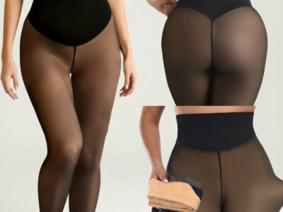 One Seam Fleece Lined Tights Sexy Black Shaping Thermal Leggings Translucent Pantyhose Sheer Fleece Leggings Plus Size