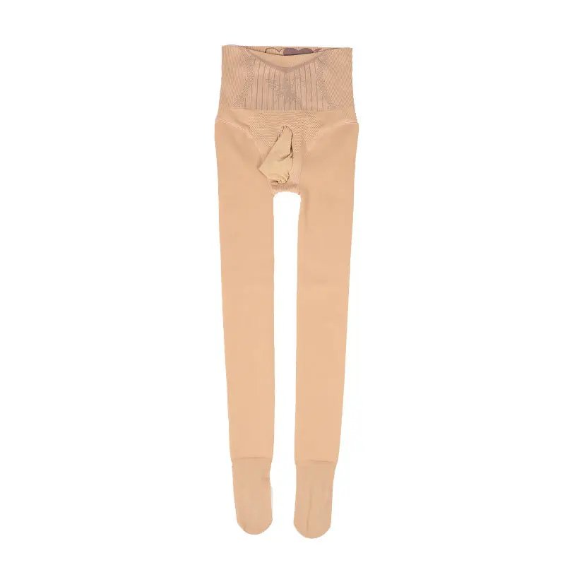 Men's Fleece Thickened Pantyhose High Waist Slim Large Size Autumn Winter - Image 6