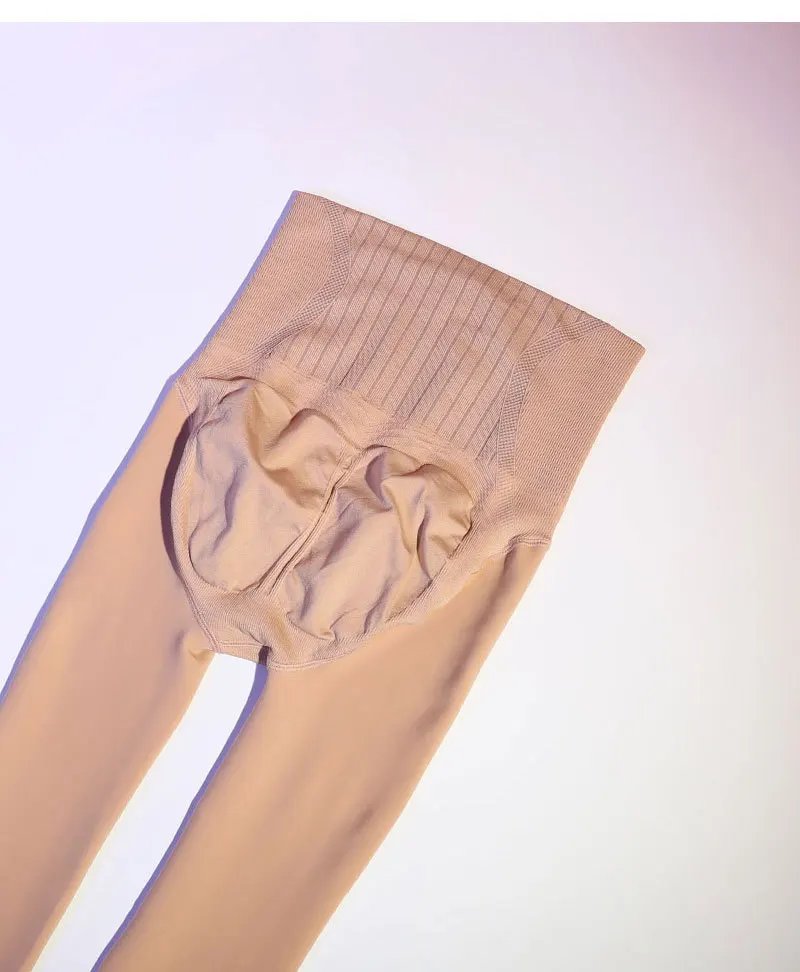Men's Fleece Thickened Pantyhose High Waist Slim Large Size Autumn Winter