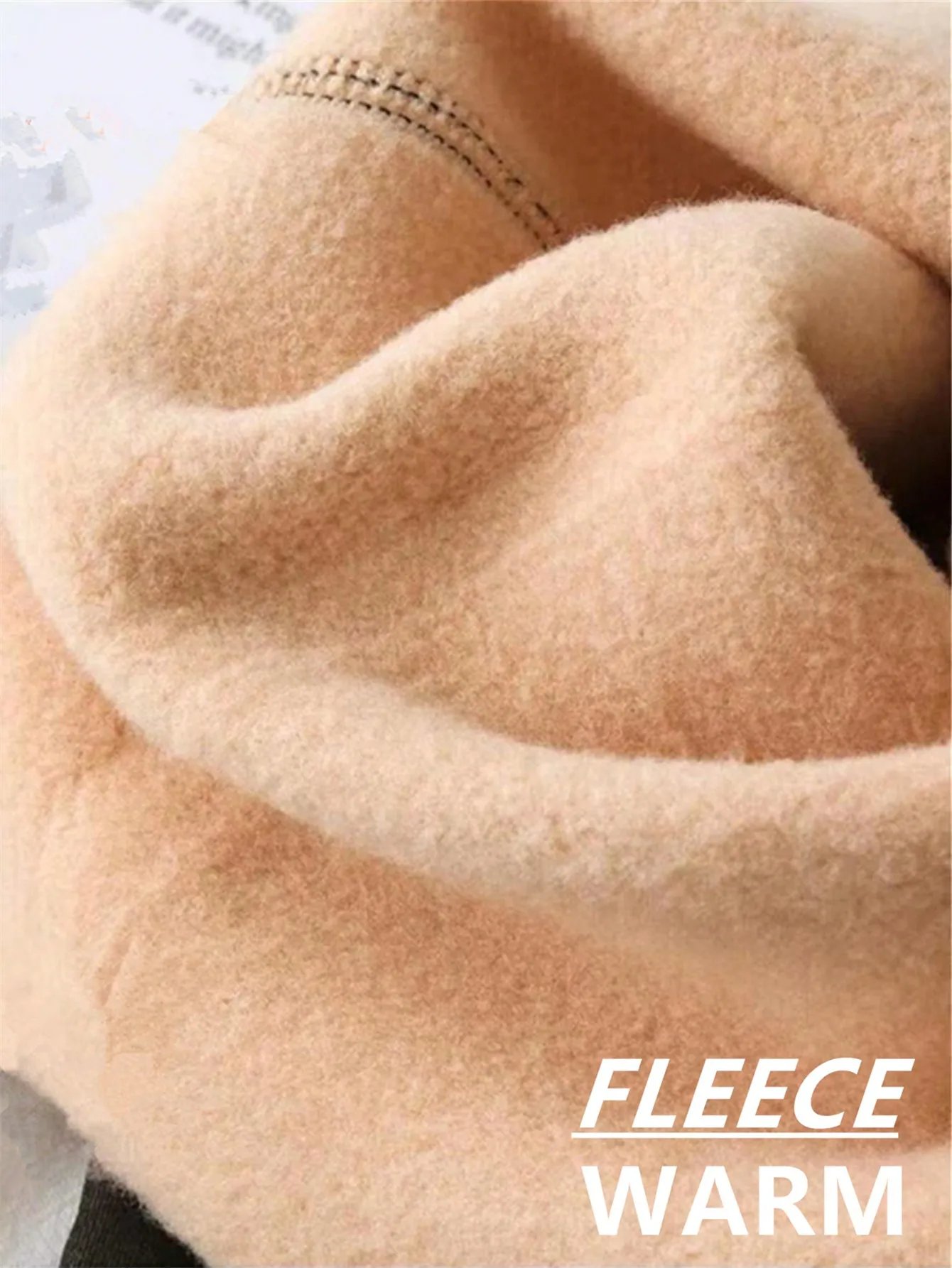 Plus Size 200g Fleece Lined Tights - High Waist Thermal Pantyhose