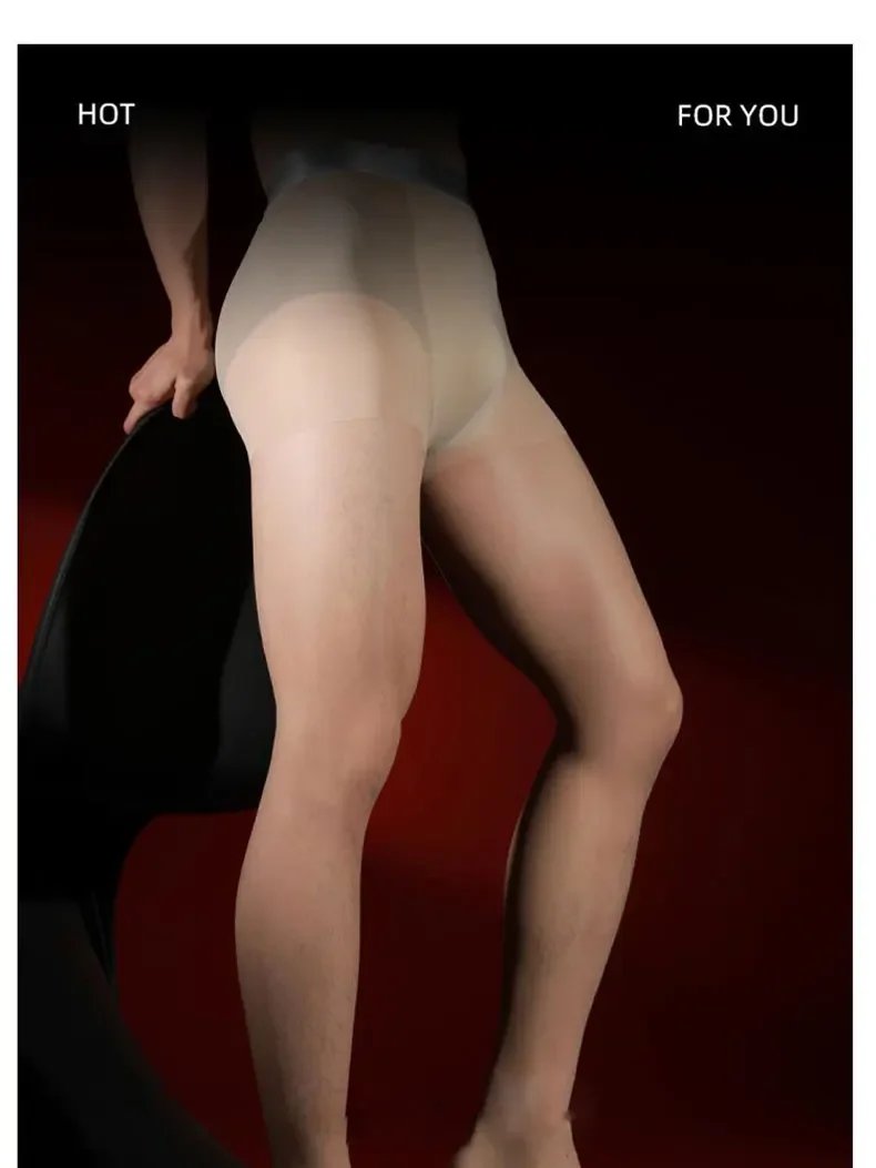 Men Sexy Waist Pantyhose High Elastic Tights