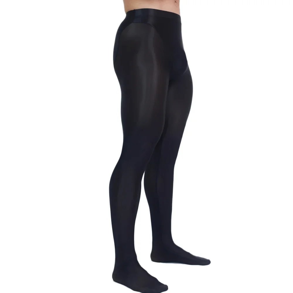 Men's Oil Glossy Shiny Tights Elastic Yoga Leggings Stain Smooth Full Pants Men's Oil Glossy Shiny Tights Elastic Yoga Leggings Stain Smooth Full Pants