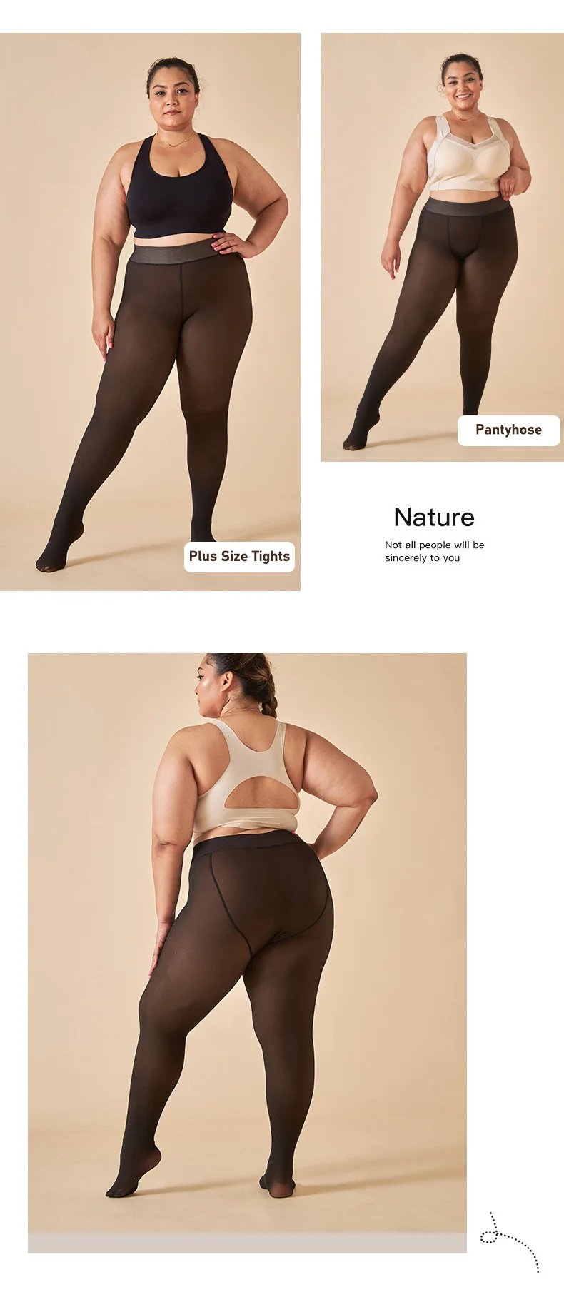 Thick Thermal Winter Translucent Pantyhose