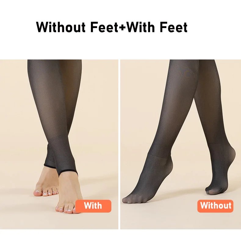 Thick Thermal Winter Translucent Pantyhose