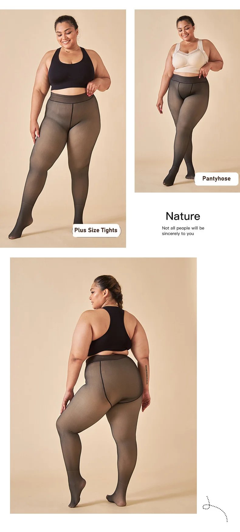 Thick Thermal Winter Translucent Pantyhose