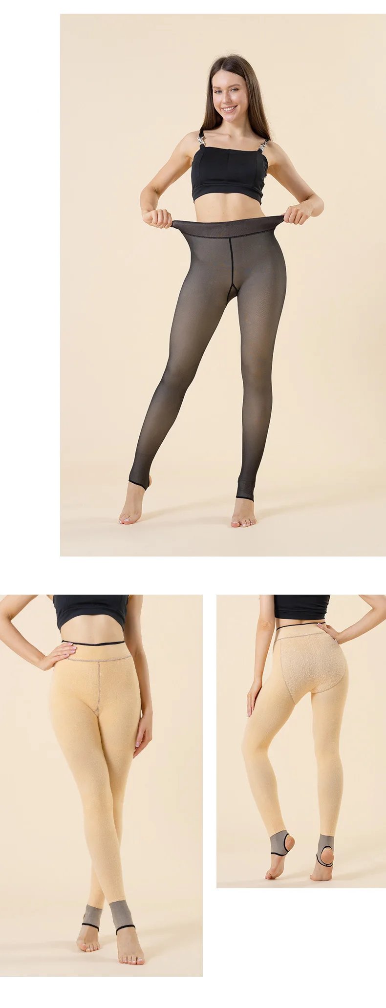 Thick Thermal Winter Translucent Pantyhose
