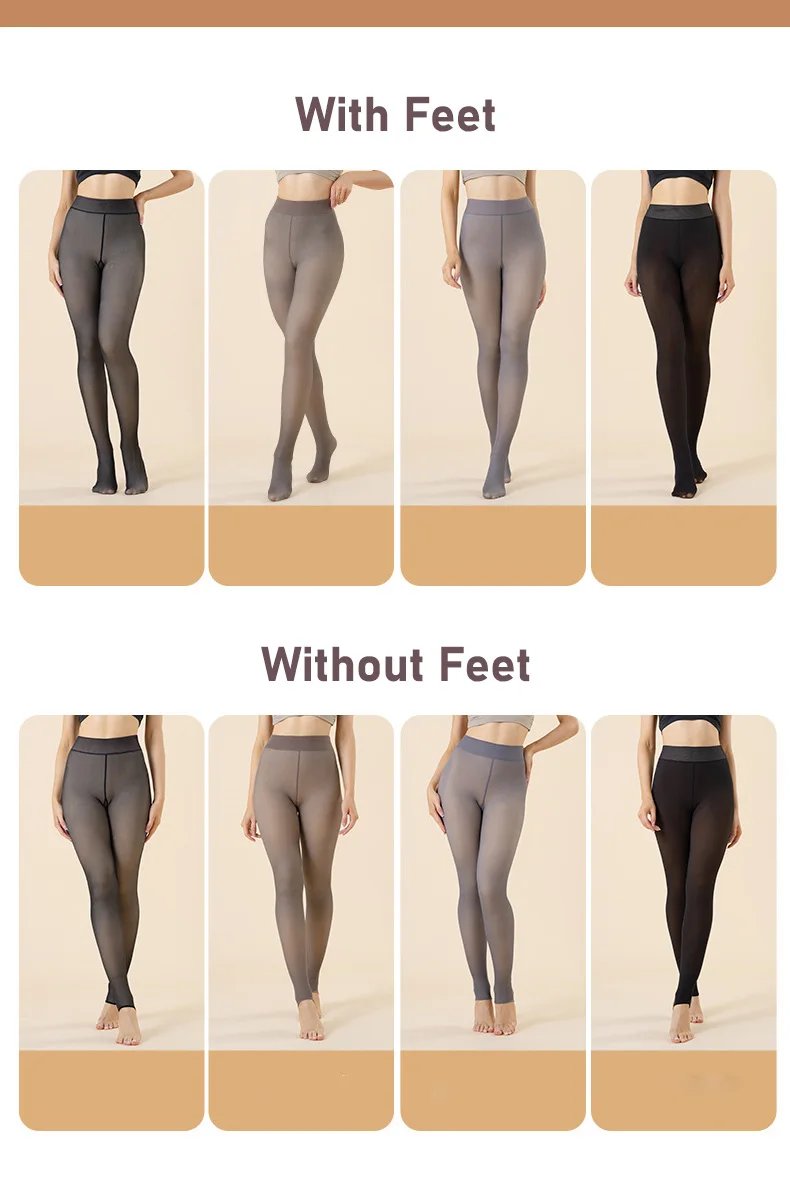 Thick Thermal Winter Translucent Pantyhose