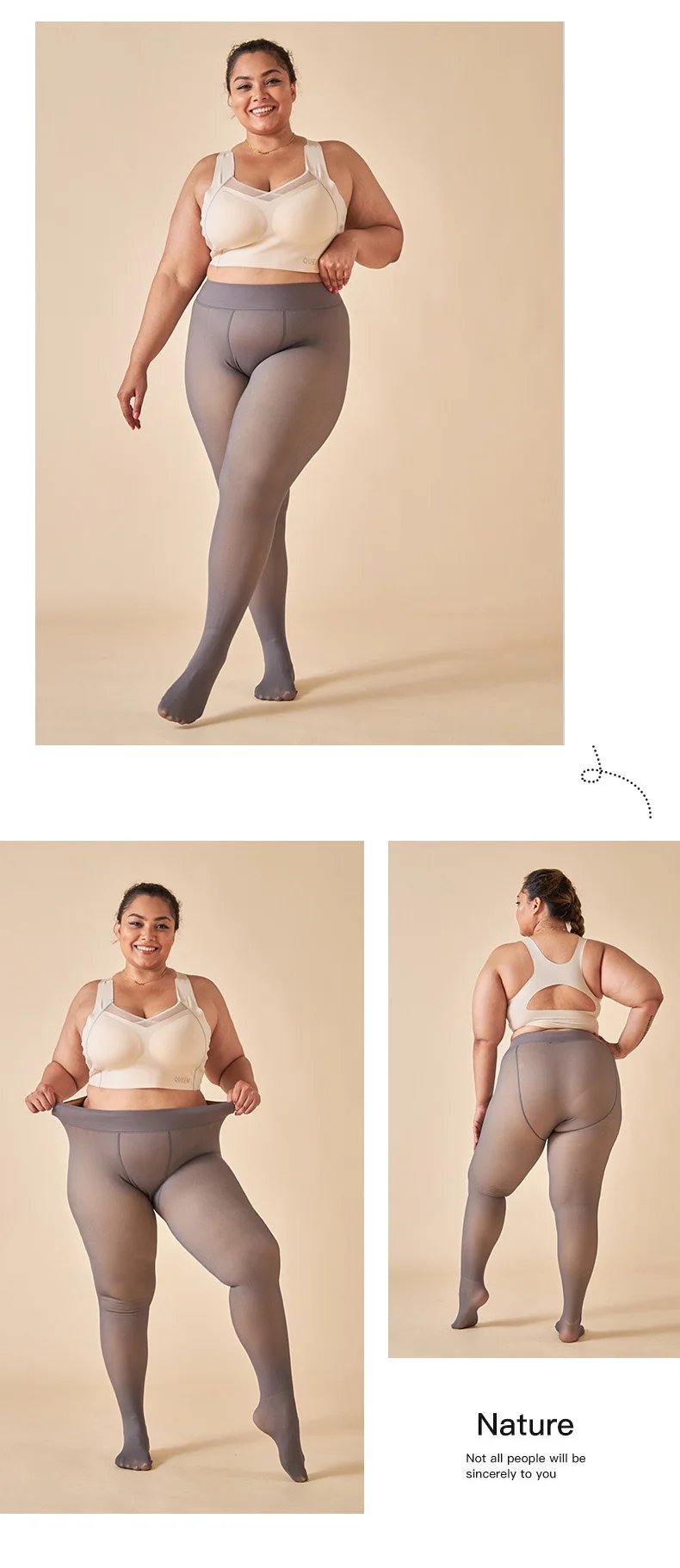Thick Thermal Winter Translucent Pantyhose