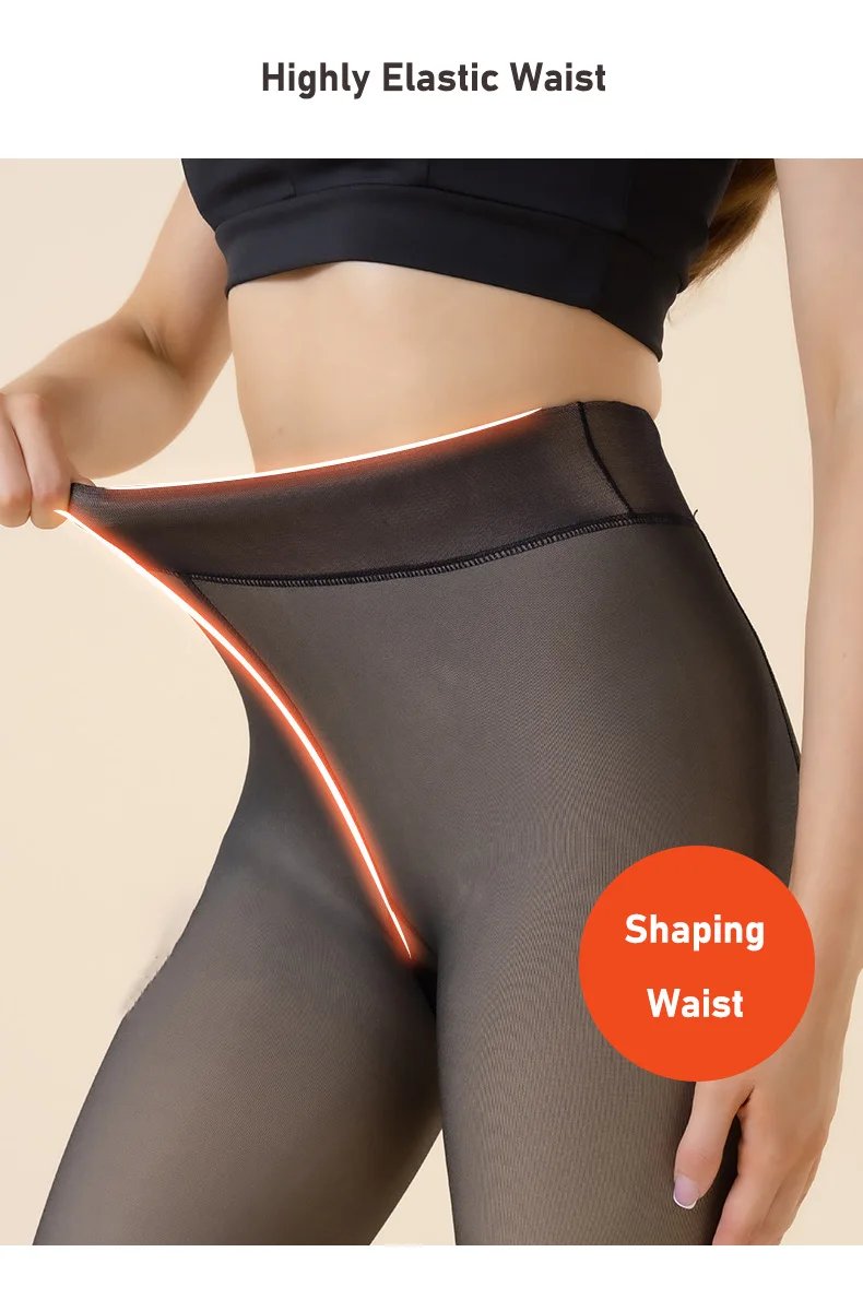 Thick Thermal Winter Translucent Pantyhose